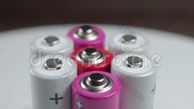 粉色和白色电池的正能量